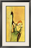 Yvette Guilbert Taking Curtain Call Framed Giclee Print by Henri de Toulouse-Lautrec