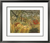 Tiger In A Tropical Storm Lámina enmarcada de edición limitada por Henri Rousseau Tiger In A Tropical Storm Lámina enmarcada de edición limitada por Henri Rousseau