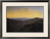 Riesengebirge Estampe encadrée par Caspar David Friedrich