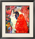 Amies Estampe encadrée par Gustav Klimt