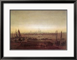 Caspar David Friedrich - Greifswald in Moonlight - Çerçeveli Giclee Baskı Caspar David Friedrich - Greifswald in Moonlight - Çerçeveli Giclee Baskı