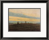 Etoile du soir (sortie vidéo) Estampe encadrée par Caspar David Friedrich