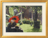 Afternoon in the Cluny Garden, Paris, 1889 Poster von Charles Courtney Curran