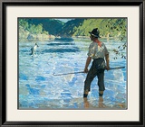 Salmon Fishing, 1927 Kunstdrucke von Frank Weston Benson