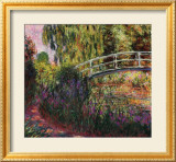Pont japonais - Bassin aux nymphéas Affiches par Claude Monet
