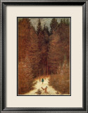 Caspar David Friedrich - Chasseur in the Forest - Çerçeveli Giclee Baskı Caspar David Friedrich - Chasseur in the Forest - Çerçeveli Giclee Baskı