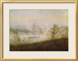 Caspar David Friedrich - Elbe Skiff in the Morning Mist - Çerçeveli Giclee Baskı Caspar David Friedrich - Elbe Skiff in the Morning Mist - Çerçeveli Giclee Baskı