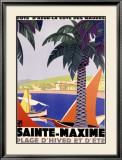Sainte-Maxime Estampe encadrée