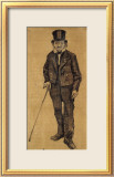 Orphan Man with Top Hat and Stick Láminas por Vincent van Gogh
