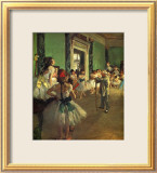 Classe de danse Estampe encadrée par Edgar Degas