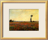 Poppy Landscape Ingelijste gicléedruk van Claude Monet Poppy Landscape Ingelijste gicléedruk van Claude Monet