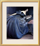 Althea Reading in Blue Dress Affiches par John White Alexander