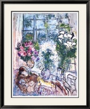 La fenêtre blanche Affiches par Marc Chagall