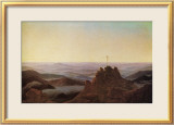 Caspar David Friedrich - Morning in the Riesengebirge - Çerçeveli Giclee Baskı Caspar David Friedrich - Morning in the Riesengebirge - Çerçeveli Giclee Baskı