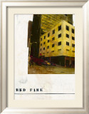 Red Fire Affiches par Ayline Olukman