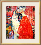 Amies Estampe encadrée par Gustav Klimt