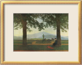 Garden Terrace Estampe encadrée par Caspar David Friedrich