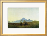 Bohemian Landscape Estampe encadrée par Caspar David Friedrich