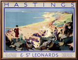Hastings and St Leonards Lámina giclée enmarcada Hastings and St Leonards Lámina giclée enmarcada