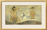 Komposition in Ocker und Blau Posters par Max Ernst