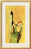 Yvette Guilbert Taking Curtain Call Framed Giclee Print by Henri de Toulouse-Lautrec