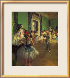 Classe de danse Estampe encadrée par Edgar Degas