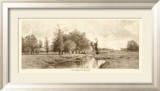 The Meadow Brook in Sepia Affiche par C. Harry Eaton