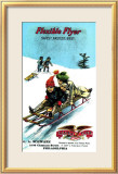 Luge Flexible Flyer Estampe encadrée