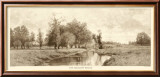 The Meadow Brook in Sepia Affiches par C. Harry Eaton