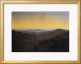 Riesengebirge Estampe encadrée par Caspar David Friedrich