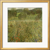 Garden Landscape Estampe encadrée par Gustav Klimt