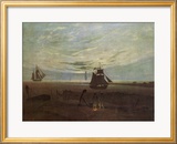 Caspar David Friedrich - Evening by the Baltic - Çerçeveli Giclee Baskı Caspar David Friedrich - Evening by the Baltic - Çerçeveli Giclee Baskı