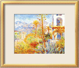Villas at Bordighera Estampe encadrée par Claude Monet