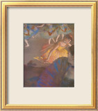 Ballerine et dame à l'éventail Affiches par Edgar Degas