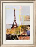 Eiffel Innrammet trykk – spesialversjon av Maureen Brouillette