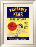 Palisades Amusement Park Lámina giclée enmarcada