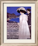 Kursaal de Lugano Innrammet Giclee-trykk av Luigi Basorini