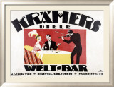 Kramer's Welt-Bar Estampe encadrée par Gerda Wegener