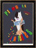Pit Bull Jaw Breakers Reproduction encadrée édition limitée par Ken Bailey
