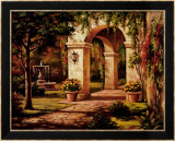 Arch Courtyard I Póster por Sung Kim