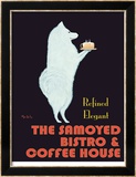 Samoyed Bistro Reproduction encadrée édition limitée par Ken Bailey