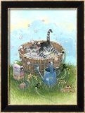 L'heure du bain Estampe encadrée par Gary Patterson