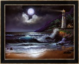 Phare dans la nuit Posters par Steve Sundram