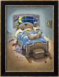 Bed Hogs Estampe encadrée par Gary Patterson