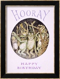 Hooray! Frog's Happy Birthday Estampe encadrée