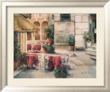 Plaza Cafe Affiche par Marilyn Hageman