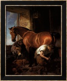 Maréchal ferrant au travail Affiches par Edwin Henry Landseer