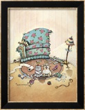 Seul à la maison Estampe encadrée par Gary Patterson