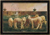 Cinco corderos, 1988 Láminas por Richard Yaco