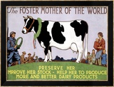 Foster Mother of the World Innrammet Giclee-trykk av Richard Fayerweather Babcock Foster Mother of the World Innrammet Giclee-trykk av Richard Fayerweather Babcock